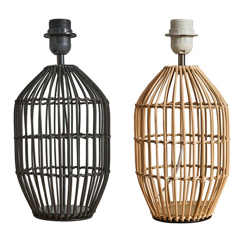Rattan wicker table lamp - lamp, base
