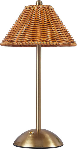 Boho rattan table lamp wicker - rattan,