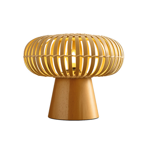 Boho rattan bamboo table - boho,
