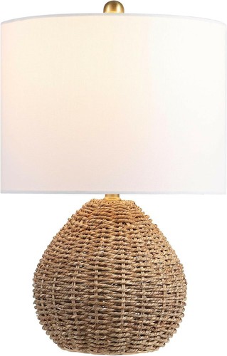 Rattan metal table lamp - metal,