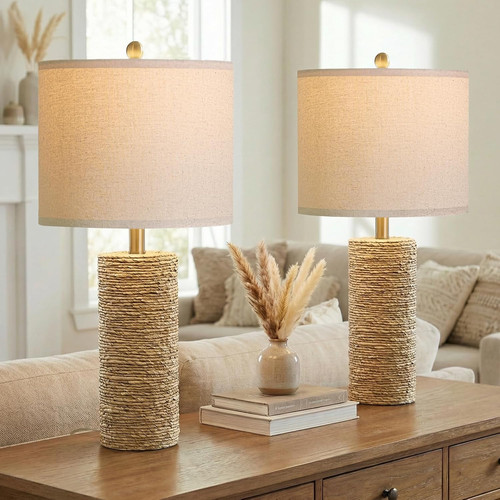 Boho lamps set 25 5 - boho, 25.5"