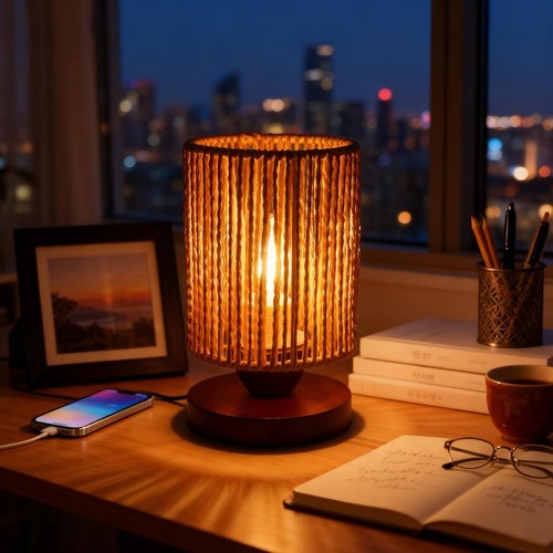 Handmade rattan lamp - handmade,