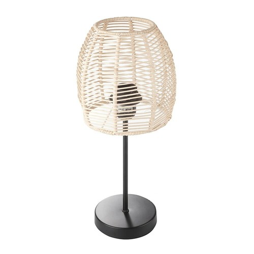 Wicker rattan table lamp - rattan, with