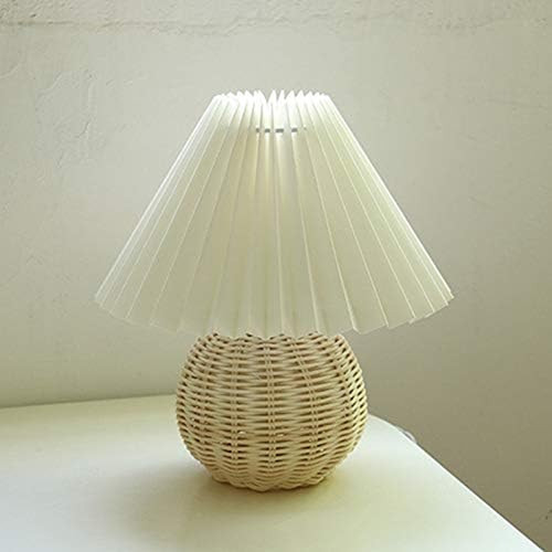 Korean pleated table - pleated, lamp