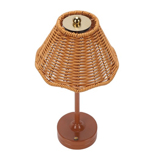 Led vintage rattan table - table, lamp