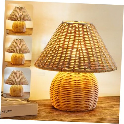 Bamboo table lamp handmade - table,