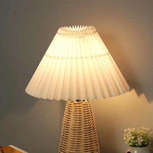 Rattan pleated lamp soft - lamp,