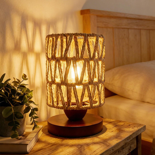 Boho rattan lamp for - rattan,