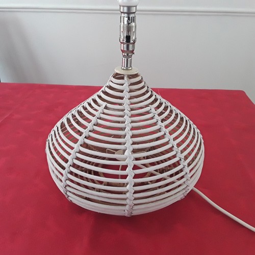 Wicker rattan table lamp - wicker/rattan,