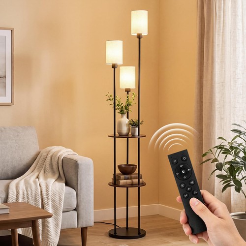 Light floor lamp with - floor,