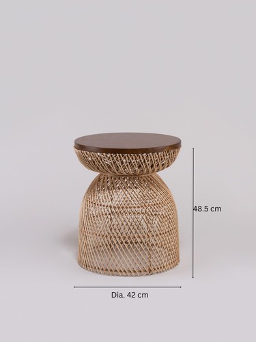 Teak wood rattan - rattan, round